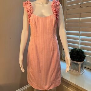 EUC. Lilly Pulitzer, size 6, pink Seersucker dress.